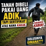 Tanah Dibeli Pakai Uang Adik, Tapi Sertifikat Atas Nama Kakak. Kakaknya Kabur! Solusinya Gimana???