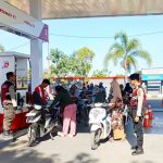 Polisi Patroli SPBU di Galesong Selatan, Cegah Panic Buying dan Pastikan Pembelian BBM Tetap Tertib